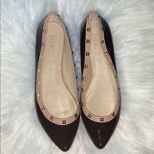 BCBG Ana X Studded Flats